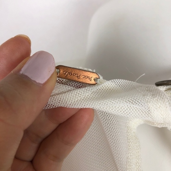 NWT Free People Cream/Ivory Lace Blouse - Picture 8 of 10